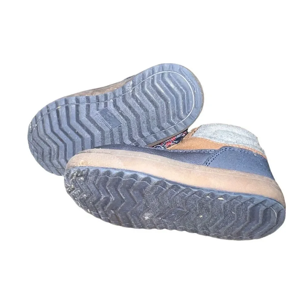 OshKosh‎ B'Gosh Toddler Brent Hiking Boots Blue Brown Gray 5M Lace Up